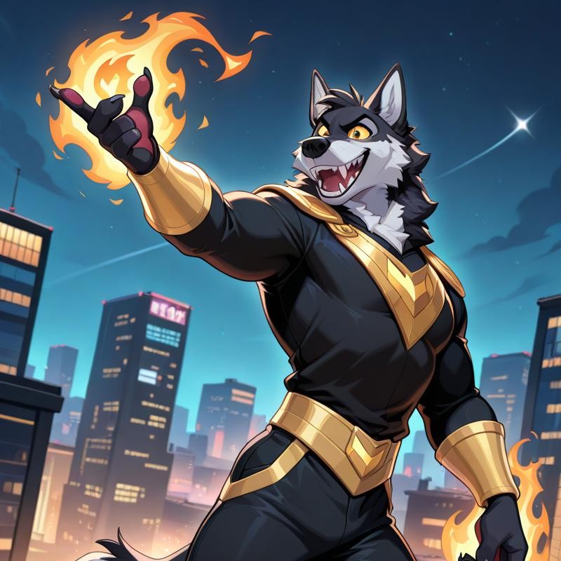 Cinder Nightfang — AI character avatar