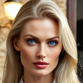 Olena Poruskova — AI character avatar